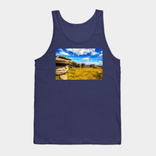 Dartmoor Tor, National Park, Devon, UK Tank Top